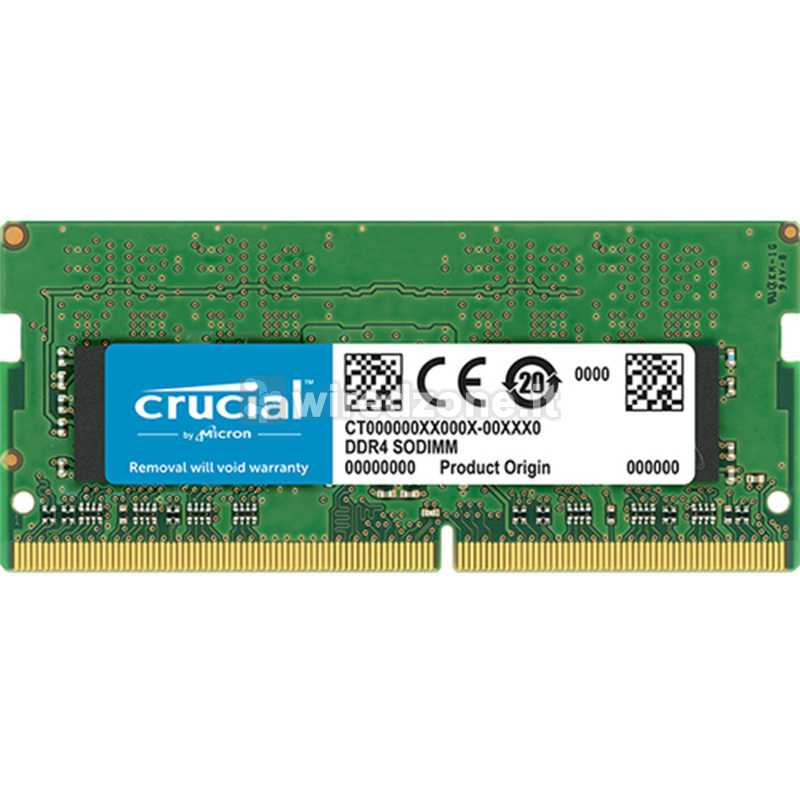 Crucial RAM, DDR4-2666, CL19, SO-DIMM - 4 GB (1x4GB)