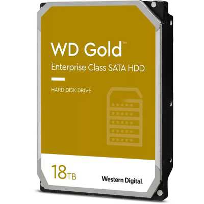 WD Gold Enterprise HDD, SATA 6G, 7200 RPM, 512 MB - 18 TB