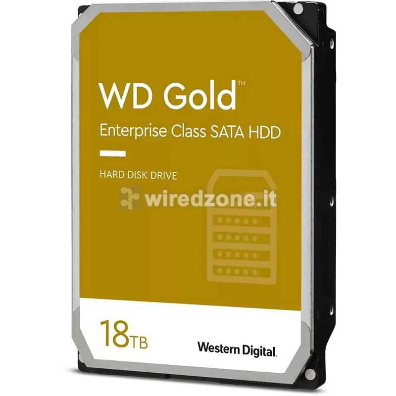 Western Digital WD Gold HDD, SATA 6G, 7200 RPM, 3.5-inch - 18 TB