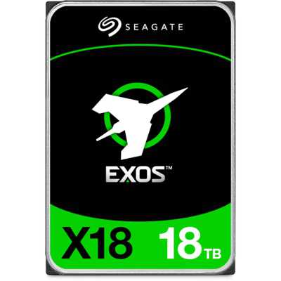 Seagate Exos X18 HDD, SATA 6G, 7200 RPM, 3.5-inch - 18 GB