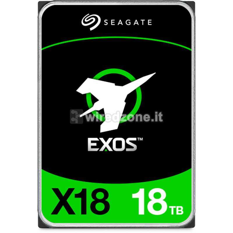 Seagate Exos X18 HDD, SATA 6G, 7200 RPM, 3.5-inch - 18 GB