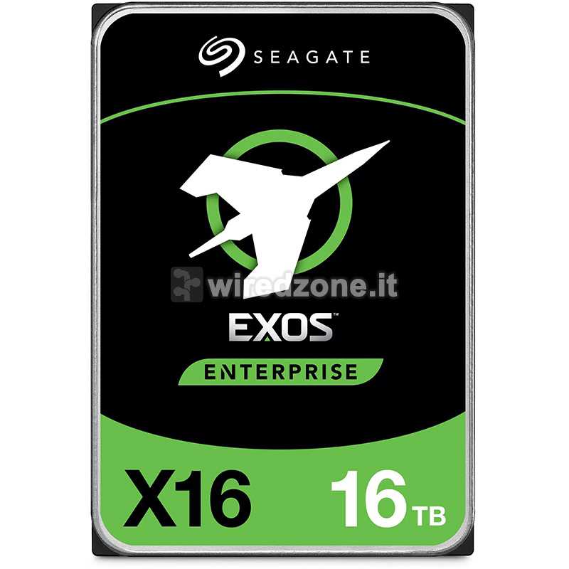 Seagate Exos X16 NAS HDD, SATA 6G, 7200 RPM, 3.2-inch - 16 TB