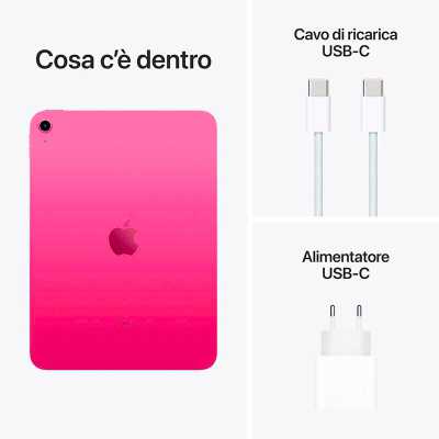 Apple iPad G10 5G Pink, 27,7 cm (10.9"), 4GB RAM, 64GB, 12MP, iPadOS