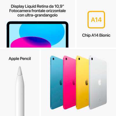 Apple iPad G10 5G Silver, 27,7 cm (10.9"), 4GB RAM, 256GB, 12MP, iPadOS