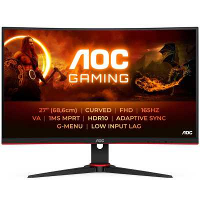 AOC G2 C27G2E/BK, 68,6 cm (27") 165Hz, FHD, VA - VGA, DP, HDMI