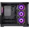 itek DARK CAVE CURVED Mid-Tower, Side-Glass - Black
