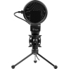 itek M100 Condenser Microphone with Tripod - Black