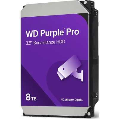 WD Purple Pro Smart Video HDD, SATA 6G, 7200 RPM, 256 MB - 8 TB