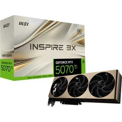 MSI GeForce RTX 5070 Ti, Inspire 3X OC, 16GB GDDR7