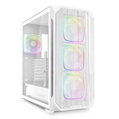 Sharkoon AK5M RGB, Mini-Tower, Side-Glass - White