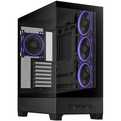 ASUS A31 Plus TG ARGB, Mid-Tower, Side-Glass, Black