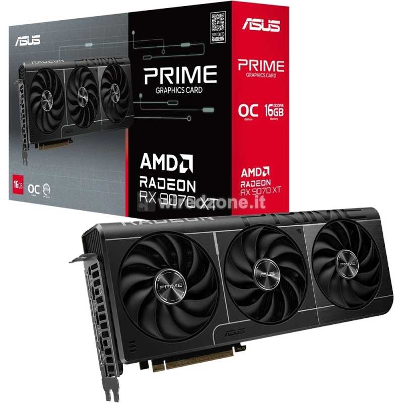 ASUS Prime Radeon RX 9070 XT OC, 16GB GDDR6