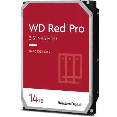 WD Red Pro NAS HDD, SATA 3G, 7200 RPM, 512 MB - 14 TB