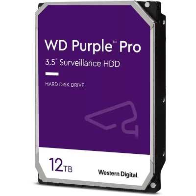 WD Purple Pro Smart Video HDD, SATA 6G, 7200 RPM, 512 MB - 12 TB
