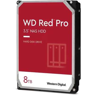 WD Red Pro NAS HDD, SATA 6G, 7200 RPM, 256 MB - 8 TB