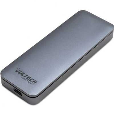 Vultech External Box For M.2 SSD, USB Type-C - Gray
