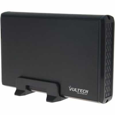 Vultech External Box HDD, SATA, 3.5-inch, USB 3.2 Gen 1 - Black