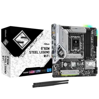 ASRock B760M Steel Legend WiFi, Intel Mainboard, LGA 1700