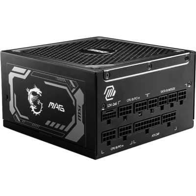MSI MAG A1250GL PCIe5 EU, 80 PLUS Gold, Fully-Modular - 1250 Watt