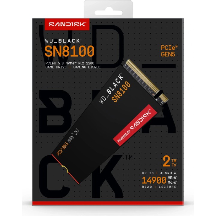 WD_BLACK SN8100 SSD, PCIe Gen5, NVMe, M.2 2280, 2TB