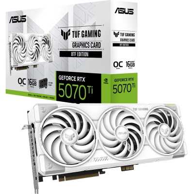 ASUS TUF GeForce RTX 5070 Ti, OC BTF White, 16GB GDDR7