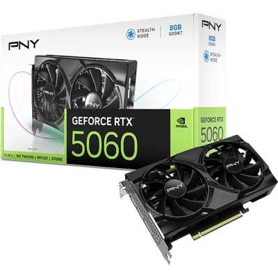 PNY GeForce RTX 5060, Dual Fan, 8GB GDDR7