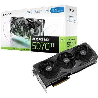 PNY GeForce RTX 5070 Ti, Triple Fan Plus OC, 16GB GDDR7