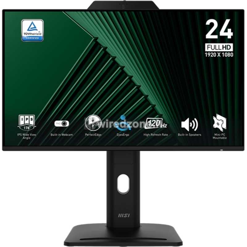 MSI Pro MP242PMG, 23.8", FHD, 120Hz, IPS, Pivot - VGA, DP, HDMI