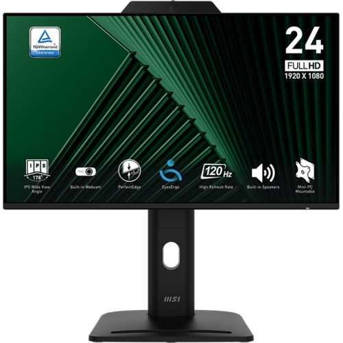 MSI Pro MP242PMG, 23.8", FHD, 120Hz, IPS, Pivot - VGA, DP, HDMI