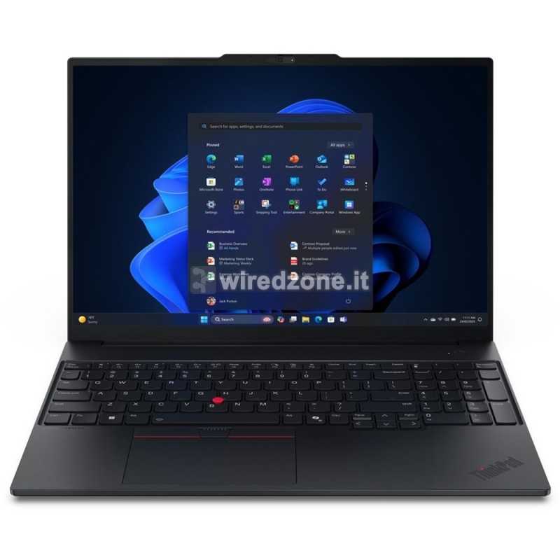 Lenovo ThinkPad E16 G3, Intel Core Ultra 5 225U, 16", Intel Graphics, 16GB DDR5, 512GB, W11P