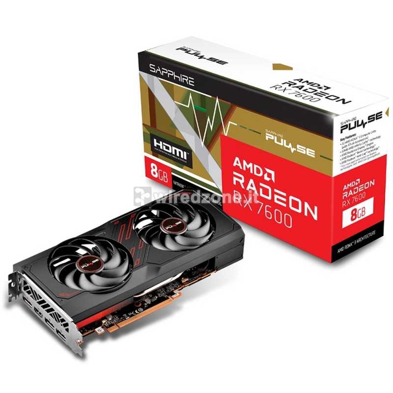 Sapphire Pulse Radeon RX 7600 8GB GDDR6