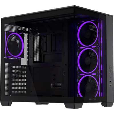 ASUS A32 Plus ARGB, Mid-Tower, Side-Glass, Black