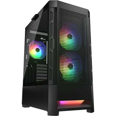 COUGAR Airface RGB, Mid-Tower, Side-Glass, Black